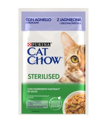 CAT CHOW ADULT ESTERILIZADO CORDERO 85GR