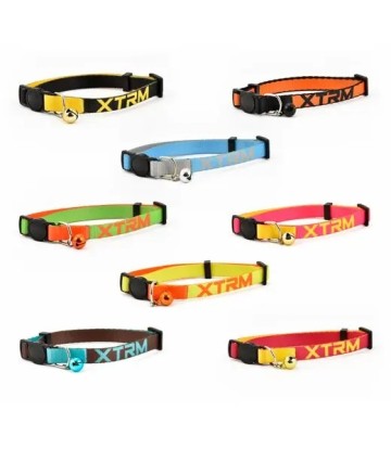 XTRM COLLAR GATO NEON FLASH ROJO 22-33CM/10MM