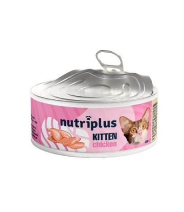 NUTRIPLUS GATO KITTEN LATA POLLO 85GR