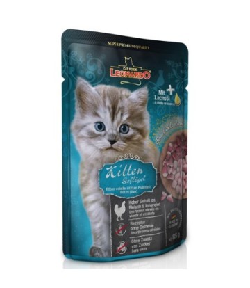 LEONARDO GRAIN FREE KITTEN POUCH AVE 85GR