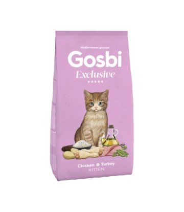 GOSBI EXCLUSIVE CAT CHICKEN&TURKEY KITTEN 400GR