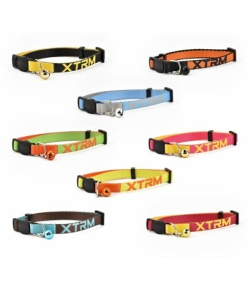 XTRM COLLAR GATO NEON FLASH NEGRO 22-33CM/10MM