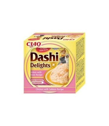 DASHI DELIGHTS POLLO CON SALMON 70GR