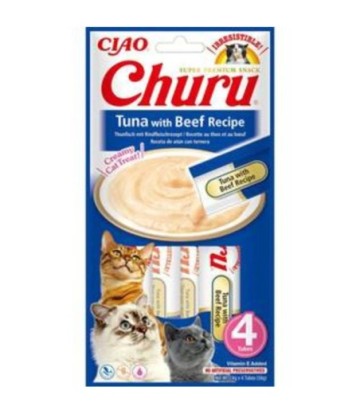 CHURU CAT ATUN Y TERNERA 4X14G