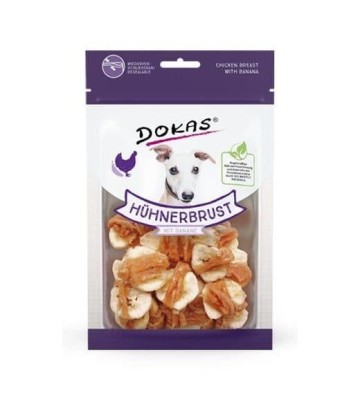 DOKAS PERRO PECHUGA DE POLLO Y PLATANO 70GR