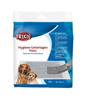 TRIXIE EMPAPADERA CON CARBON ACTIVO 60X60CM 10UDS