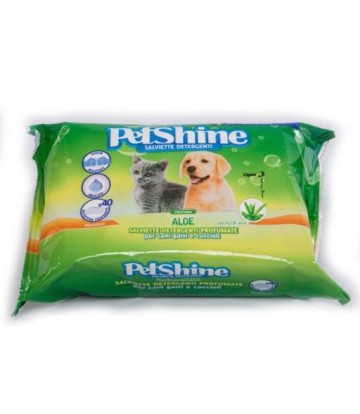 PETSHINE TOALLITAS XL AROMA ALOE VERA 40UDS