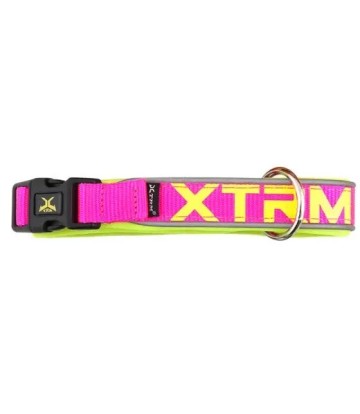 X-TRM COLLAR NEON FLASH FUCSIA 65-75CM/38MM