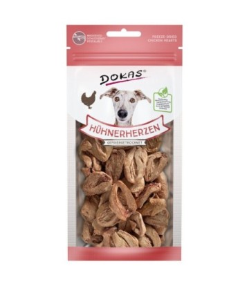 DOKAS PERRO CORAZONES POLLO LIOFILIZADOS 22GR