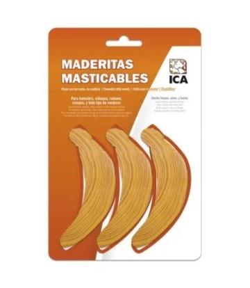 MADERITAS MASTICABLES BANANAS ROEDORES