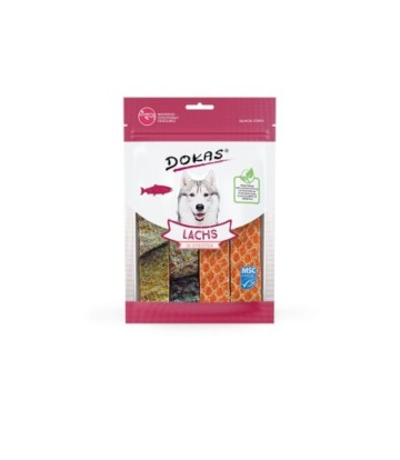 DOKAS PERRO TIRAS SALMON 100GR