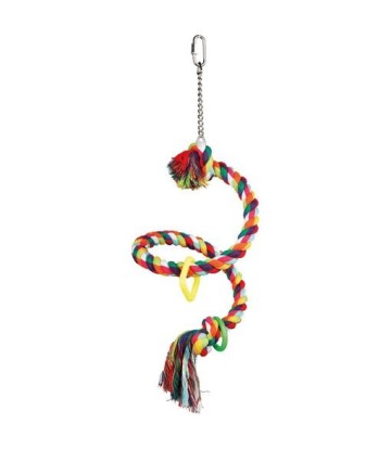 TRIXIE PERCHA CUERDA MULTICOLOR EN ESPIRAL 50CM