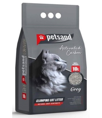 PETSAND ARENA AGLOMERANTE CON CARBON ACTIVO 10L