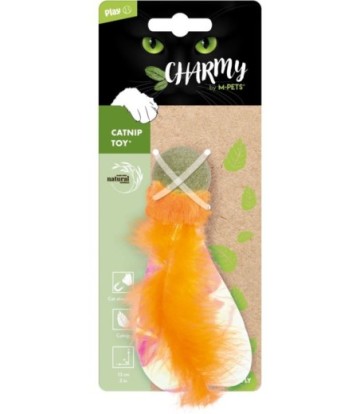 CHARMY TOY CATNIP FIREFLY ORANGE