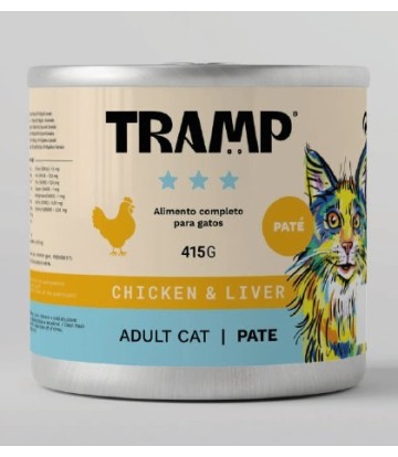 TRAMP CAT PATE POLLO Y BUEY 415GR