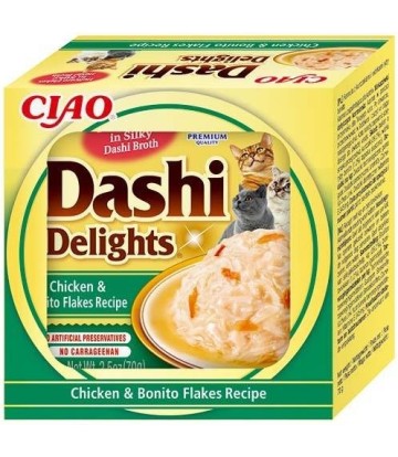 DASHI DELIGHTS POLLO CON BONITO 70GR