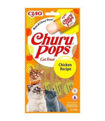 CHURU CAT POPS POLLO 4X15GR