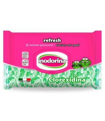 INODORINA TOALLITAS VIAJE CLOREXIDINA 15UND.