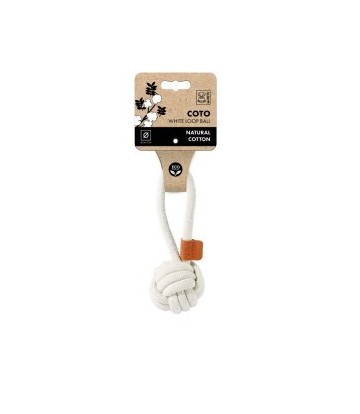 COTO BLANCO PELOTA CON LAZADA 8CM