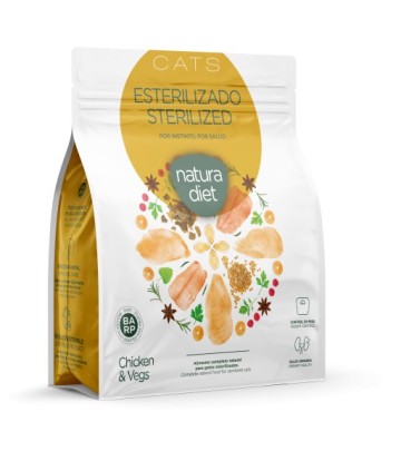 NATURA DIET CAT STERILIZED POLLO 400GR