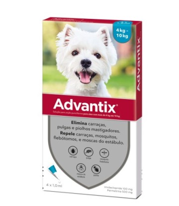 ADVANTIX 4 PIPETAS PERRO 4-10KG