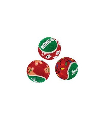 KONG HOLIDAY SQUEAKAIR BALLS 6-PACK M