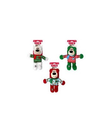 KONG HOLIDAY WILD KNOTS BEAR ASSORTED M-L