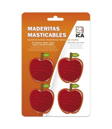 MADERITAS MASTICABLES MANZANA ROEDORES