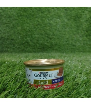 GOURMET CAT GOLD MOUSSE BUEY 85GR