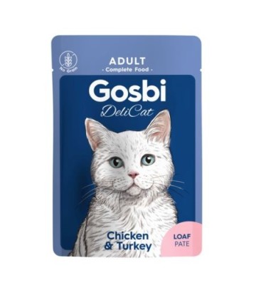 GOSBI DELICAT ADULT CHICKEN Y TURKEY LOAF 70GR