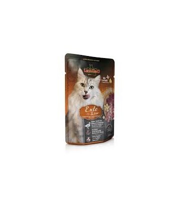 LEONARDO GRAIN FREE POUCH PATO Y QUESO 85GR