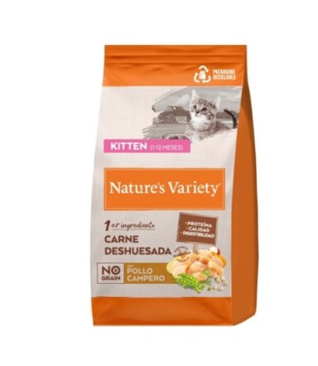 NATURES VARIETY NO GRAIN  KITTEN CHICKEN 3KG