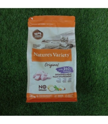 NV NO GRAIN ADULT STERILIZED PAVO 1.25KG