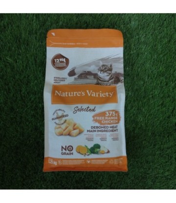 NV NO GRAIN ADULT STERILIZED FREE RANGE POLLO 1.25