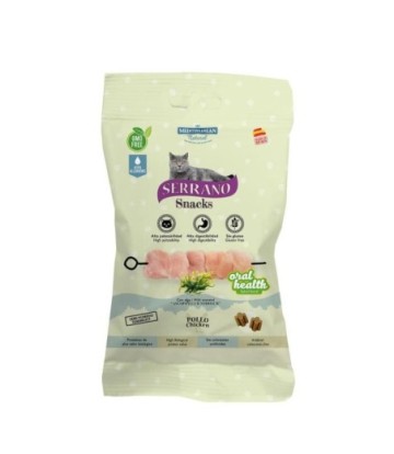 MDT SERRANO SNACK GATO SALUD BUCAL POLLO 50GR