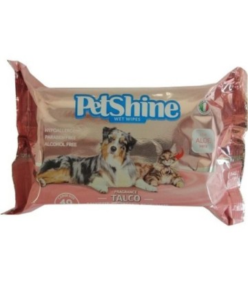 PETSHINE TOALLITAS XL AROMA TALCO 40UDS