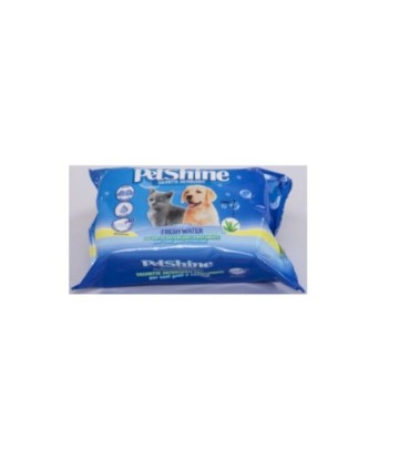 PETSHINE TOALLITAS XL AROMA AGUA FRESCA 40UDS