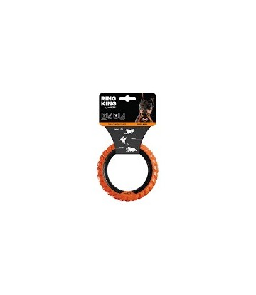 TRAMP RING KING MORDEDOR SIMPLE NARANJA Y NEGRO