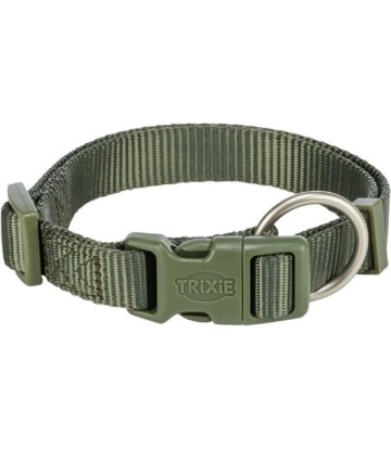 COLLAR NEW PREMIUM S-M 30-45CM/15MM VERDE OLIVA