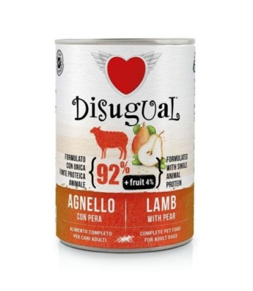 DISUGUAL DOG CORDERO CON PERA 400GR