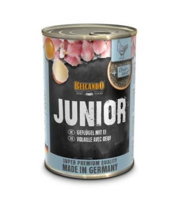 BELCANDO GRAIN FREE LATA JUNIOR AVE Y HUEVO 400GR