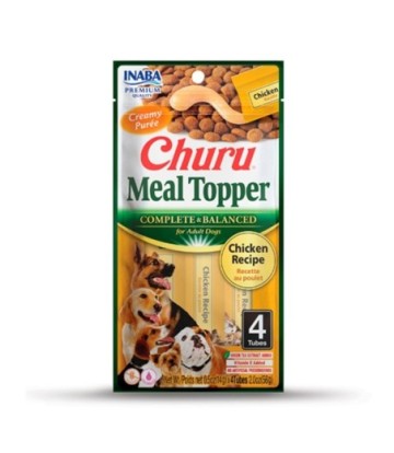 CHURU DOG MEAL TOPPER POLLO 4X14GR