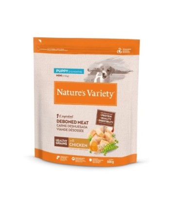 NV HEALTHY GRAINS PUPPY MINI CHICKEN 600GR