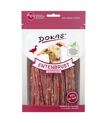 DOKAS PERRO TIRAS PECHUGAS PATO 70GR