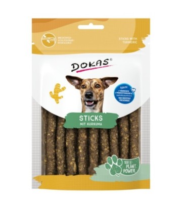 DOKAS PERRO STICKS DE CURCUMA 105GR