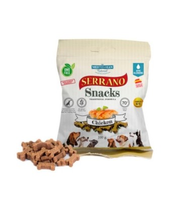 MDT SERRANO SNACK PERROS POLLO 85GR