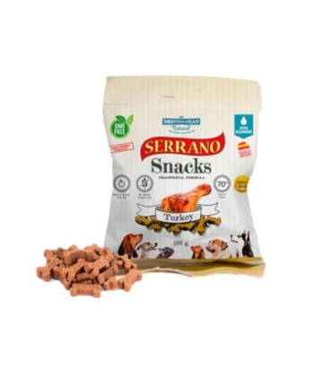 MDT SERRANO SNACK PERROS PAVO 85GR