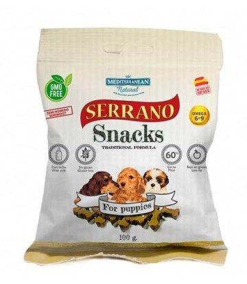 MDT SERRANO SNACK PERROS CACHORROS 85GR