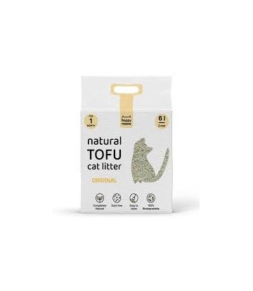 HAPPY MEOW ARENA TOFU GATOS ORIGINAL 6L