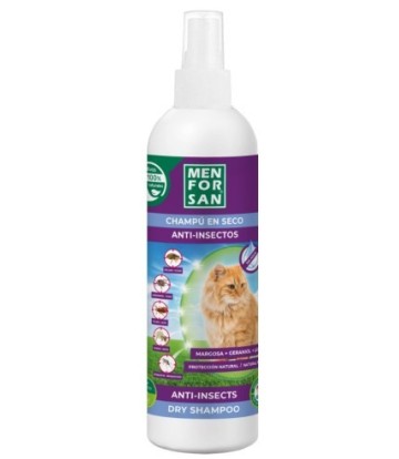 MFS GATO CHAMPU EN SECO ANTI INSECTOS 250ML